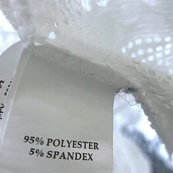 CLUB Z COLLECTION Crochet Beach Dress Coverup White Woman’s Plus Size 1X New - Picture 5 of 16